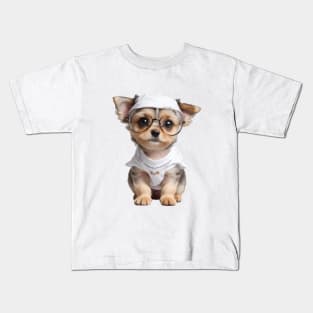 Nature, Cute Little Dog Kids T-Shirt